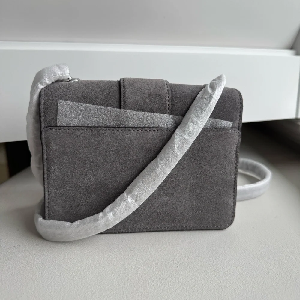 Kate Spade Charcoal Suede Crossbody Bag - Picture 2 of 4